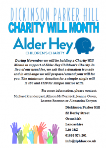 Charity Will Month